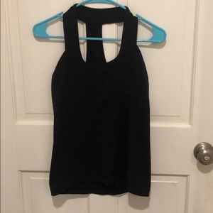black limited lululemon workout tank